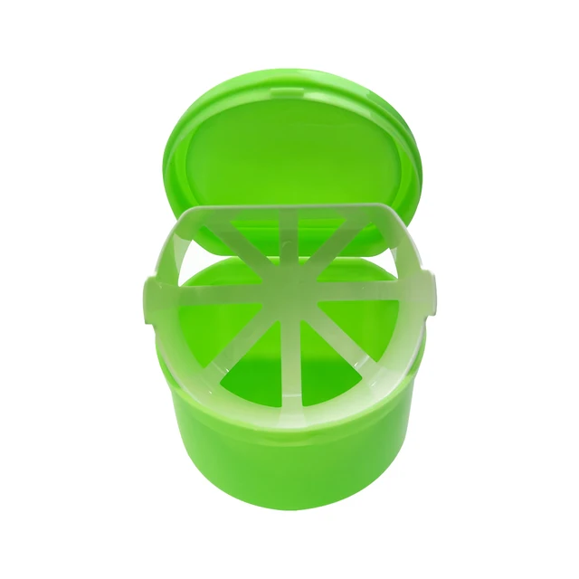 Krabička na rovnátka | krabička na zubní náhradu - Zelená