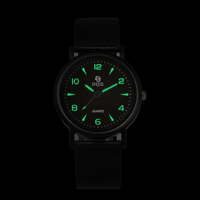 Luxusní dámské podsvícené hodinky - černé