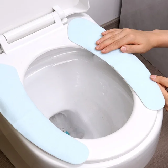 Dětské voděodolné polstrování na WC sedátko - modrý