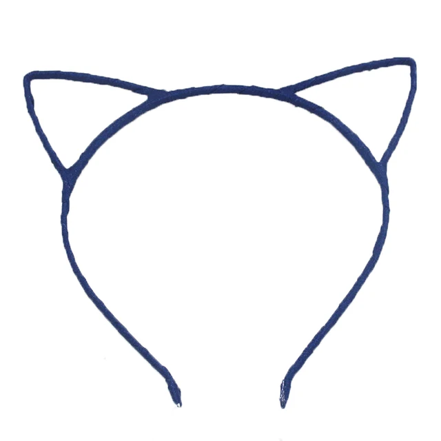 Ozdoba do vlasů | čelenka kočičí uši - Modrá