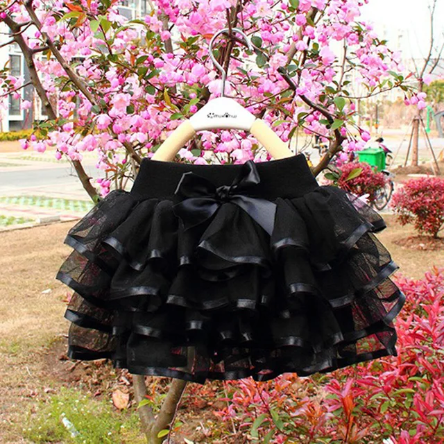Tylová sukně pro malé princezny - černá, 3-4 roky