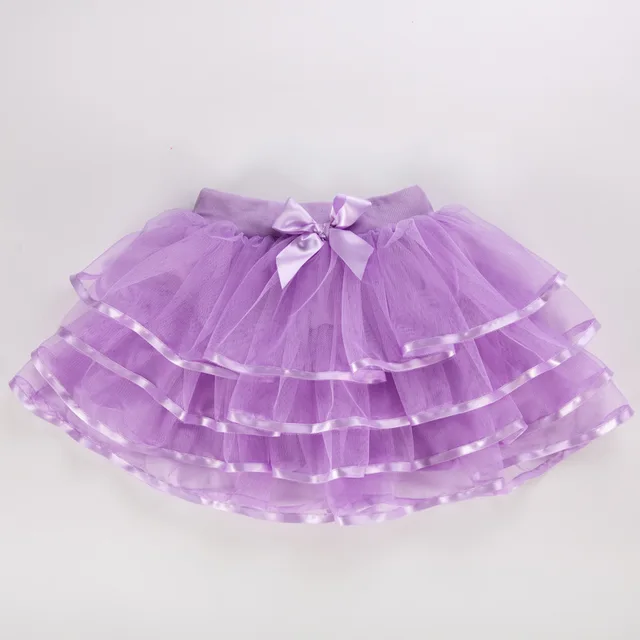 Tylová sukně pro malé princezny - purpurová, 3-4 roky
