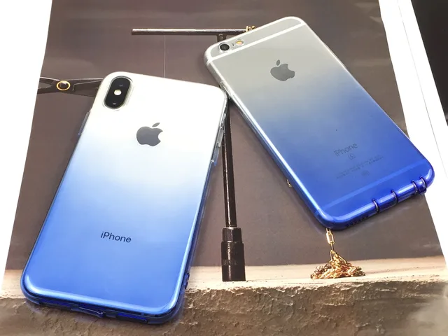 Kryt na iPhone| obal na iPhone duhový - Modrý, Pro iPhone 6 6s