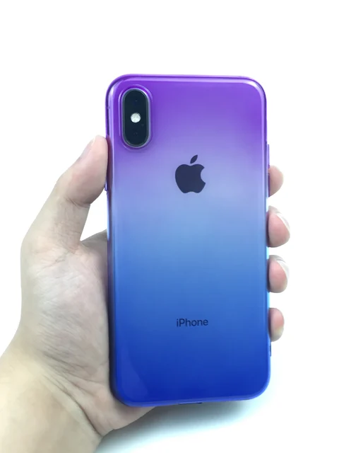 Kryt na iPhone| obal na iPhone duhový - Fialová Modrá, Pro iPhone 6 6s