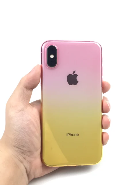Kryt na iPhone| obal na iPhone duhový - Růžové zlato, Pro iPhone XS Max