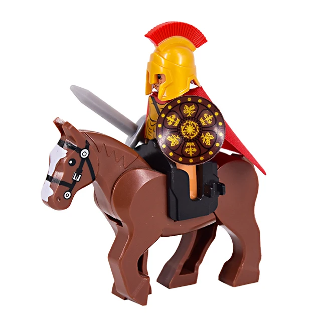 Středověcí rytíři na koních | Styl lego - styl 20