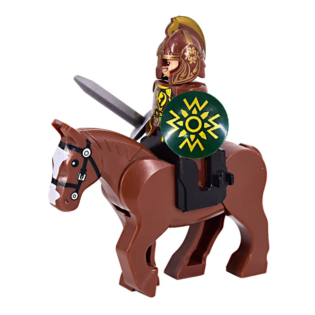 Středověcí rytíři na koních | Styl lego - styl 21
