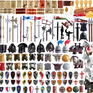 Stavební doplňkové kostky pro rytíře a válečníky | Styl Lego