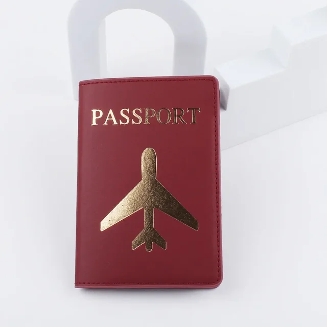Unisex obal na cestovní pas - červená 1