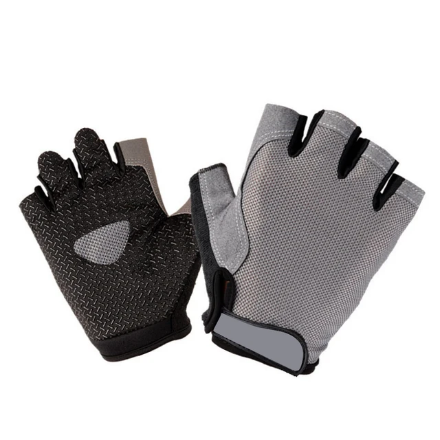 Cyklistické rukavice polodlouhé - šedé, XL