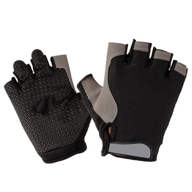 Cyklistické rukavice polodlouhé - černá, XL