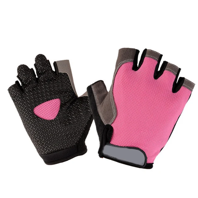 Cyklistické rukavice polodlouhé - Růžové, XL