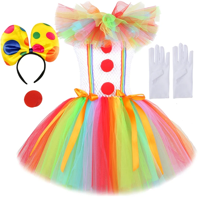 Karnevalové šaty s motivem klauna - set 4 kusy 1, 4 roky