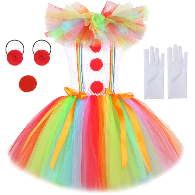Karnevalové šaty s motivem klauna - set 4 kusy 3, 4 roky
