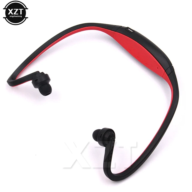 Bluetooth sluchátka - sportovní sluchátka na běhání, na kolo - Červené
