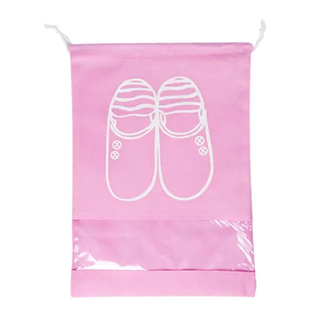 Ochranný vak na boty | sáček na boty - Růžový, 36 x 27 cm