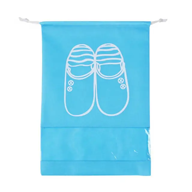 Ochranný vak na boty | sáček na boty - modrý 1, 36 x 27 cm