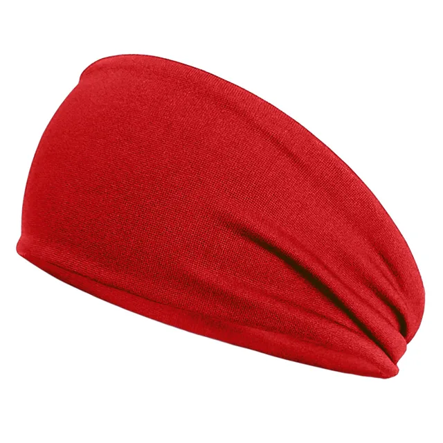 Elastická unisex sportovní čelenka - červená