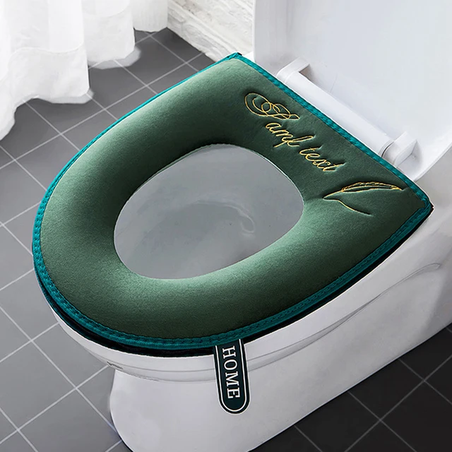 Polstrované univerzální WC sedátko - zelená-Zip
