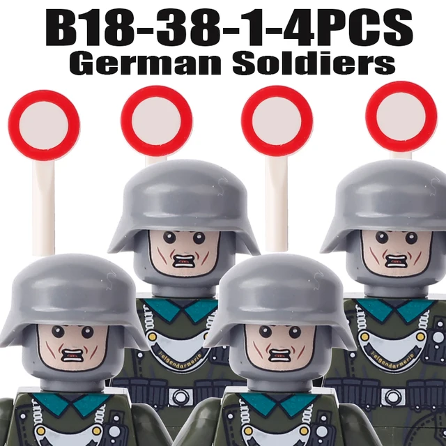 Figurky k vojenské stavebnici | Styl Lego - B18-38-1-4KS