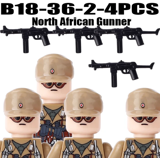 Vojenské figurky a stavební kostky | Styl Lego - B18-36-2-4KS