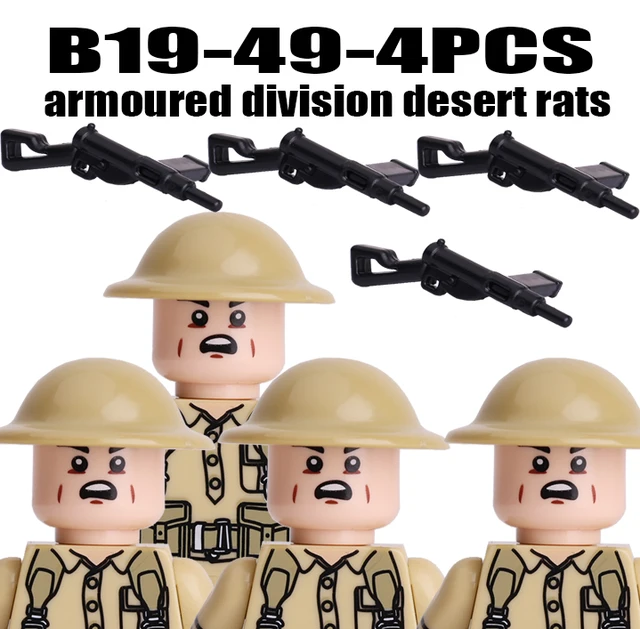 Vojenské figurky a stavební kostky | Styl Lego - B19-49-4KS