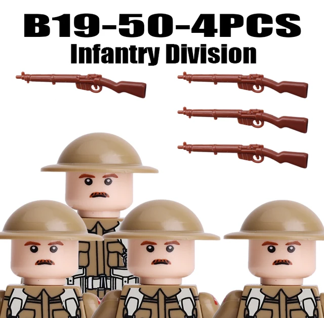 Vojenské figurky a stavební kostky | Styl Lego - B19-50-4KS