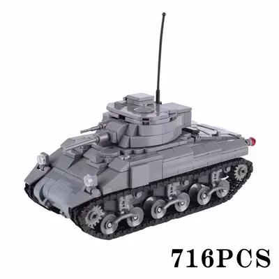Stavebnice tanku M26 a vojenských vozidel | styl Lego - B23-5