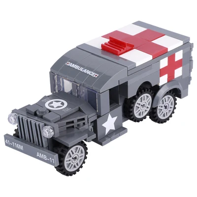 Stavebnice tanku M26 a vojenských vozidel | styl Lego - B23-28