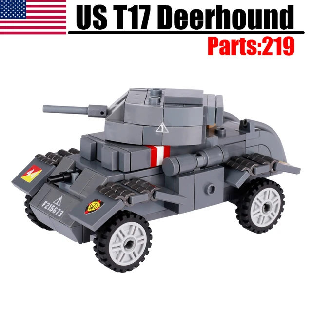 Stavebnice tanku M26 a vojenských vozidel | styl Lego - B23-52