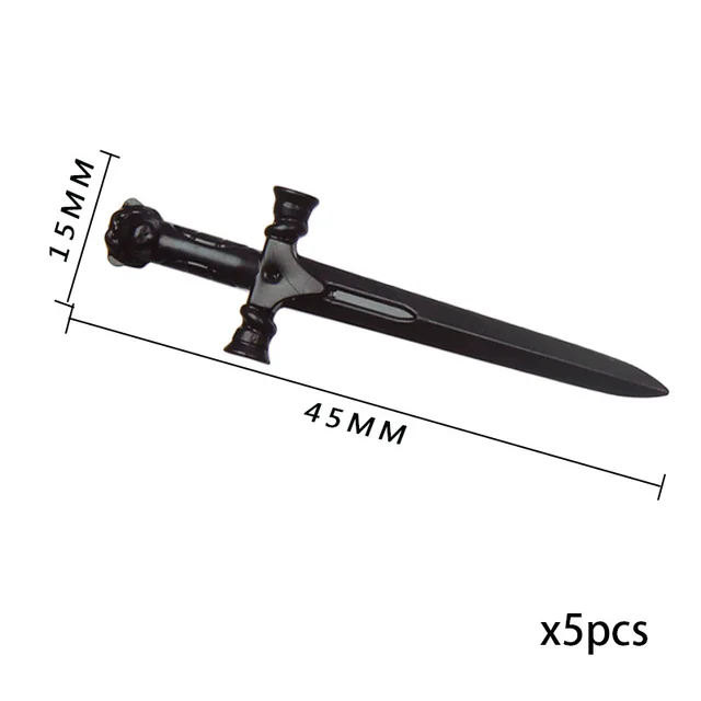 Válečníkovy doplňky: štít, meč, plášť a helmice | Styl Lego - KTPJB141