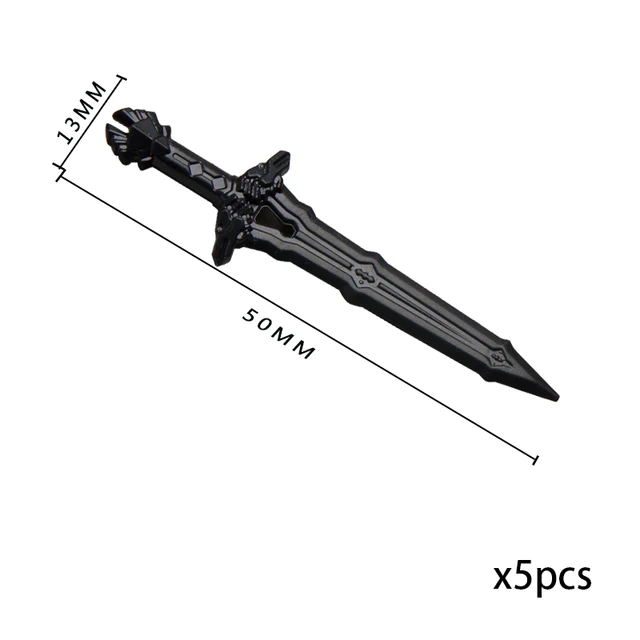 Válečníkovy doplňky: štít, meč, plášť a helmice | Styl Lego - KTPJB208
