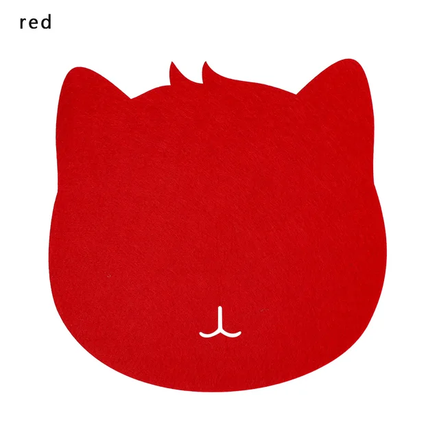 Podložka na myš | podložka pod myš, styl kočka - červená