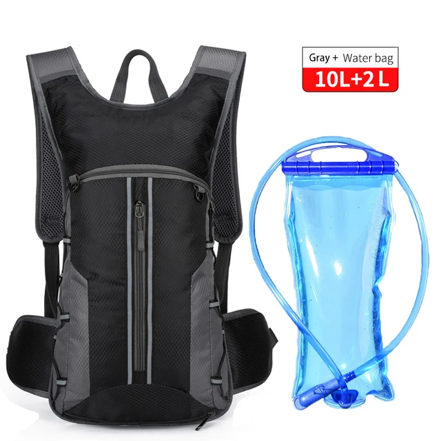 Vodotěsný cyklistický batoh |10 l - Šedá taška na vodu