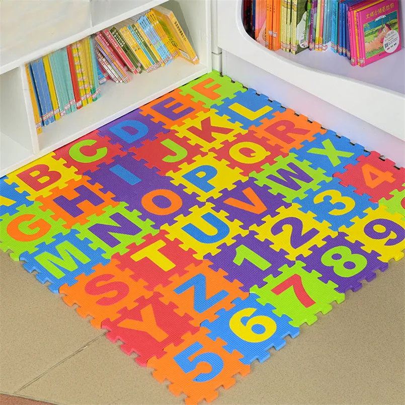 Vzdělávací pěnové puzzle na podlahu | 36 kusů