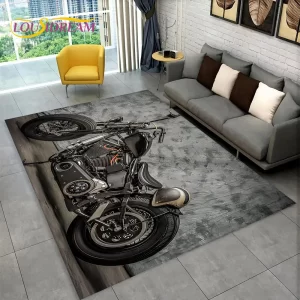 Stylový koberec s motorkou do obývacího pokoje