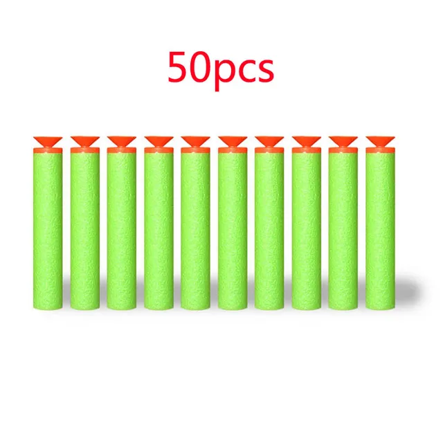 Náhradní měkké šipky pro dětské blaster hračky - 50ks Green Sucker