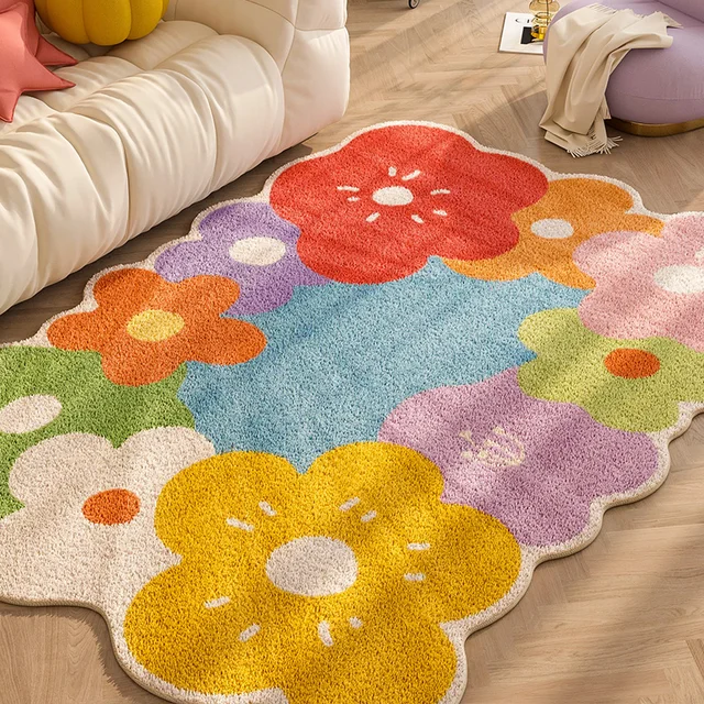 Květinový koberec do dětského pokoje - A, 200 x 300 cm
