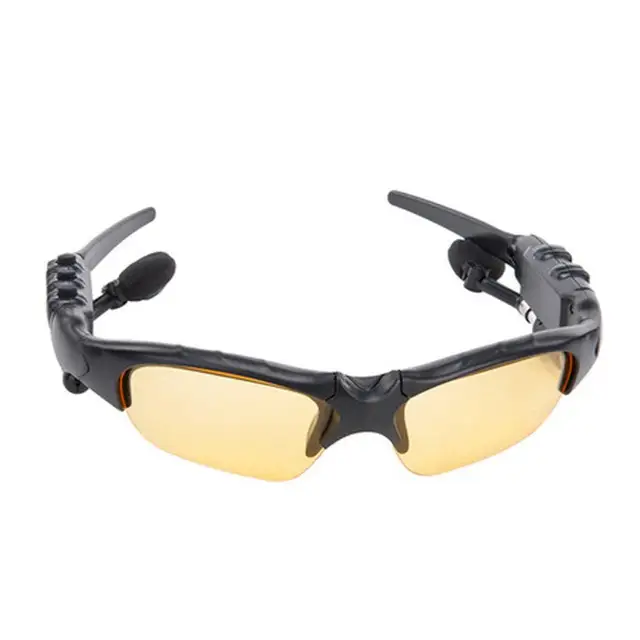 Mp3 na běhání v brýlích| sportovní sluchátka - žlutá