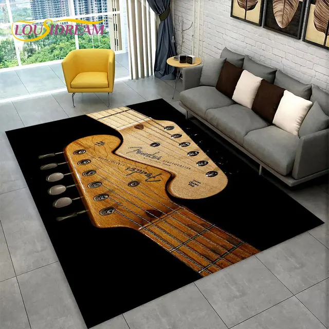 Koberec s motivem kytar - 4, 40x60cm