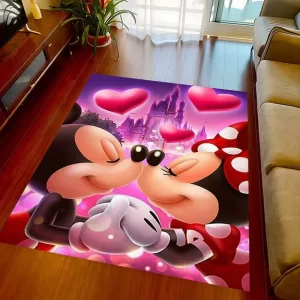 Dětský koberec s motivem Mickey a Minnie