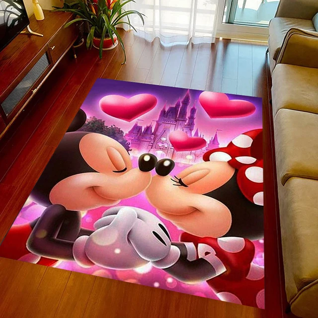 Dětský koberec s motivem Mickey a Minnie - styl A, 80x140cm