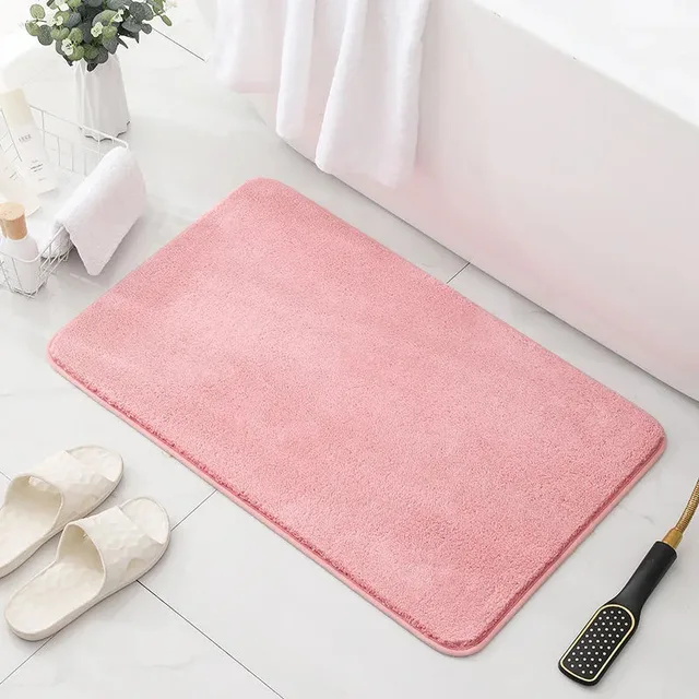 Protiskluzový koberec do koupelny - růžový, 40x60 cm