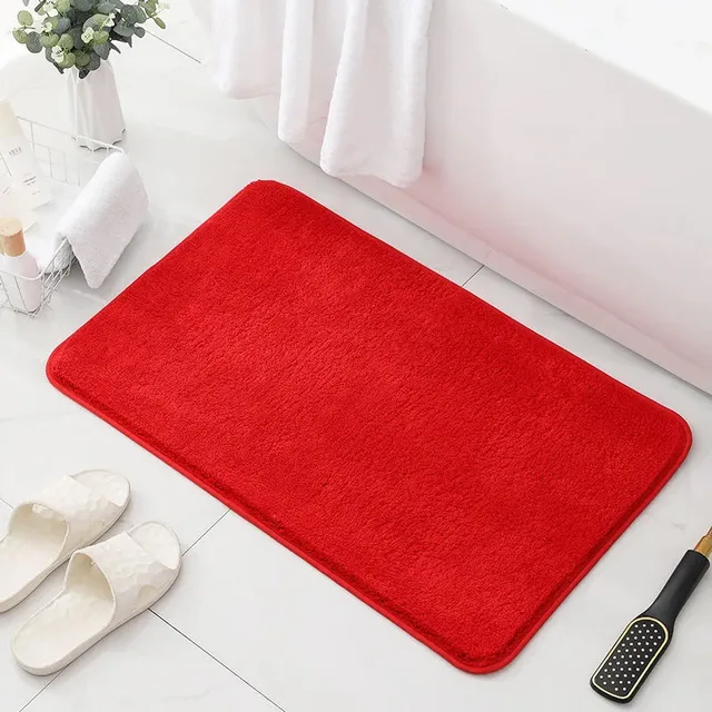 Protiskluzový koberec do koupelny - Červené, 60 x 90 cm