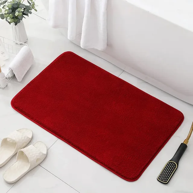 Protiskluzový koberec do koupelny - Červené víno, 80 x 120 cm