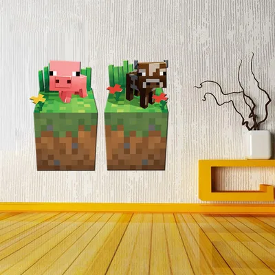 Minecraft 3D samolepky na zeď - 4