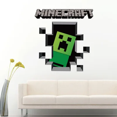 Minecraft 3D samolepky na zeď - 6