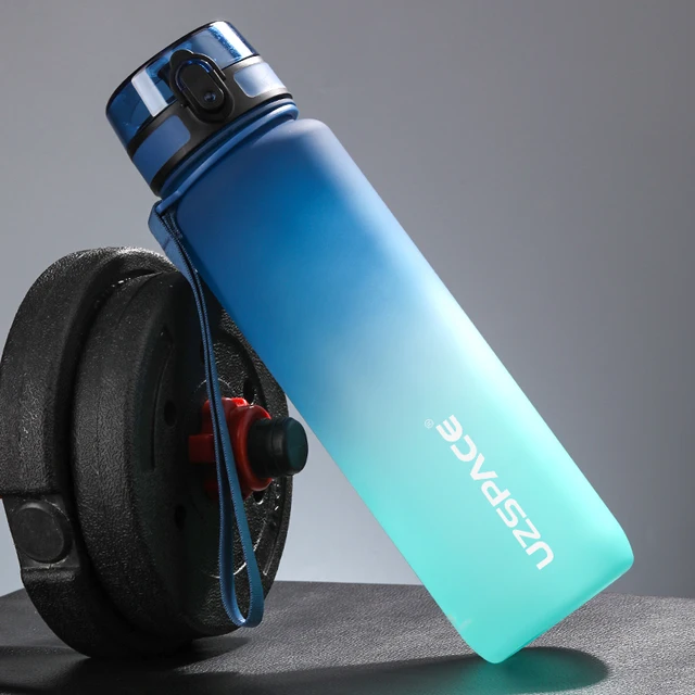Sportovní láhev bez BPA - Modrá a zelená, 650 ml