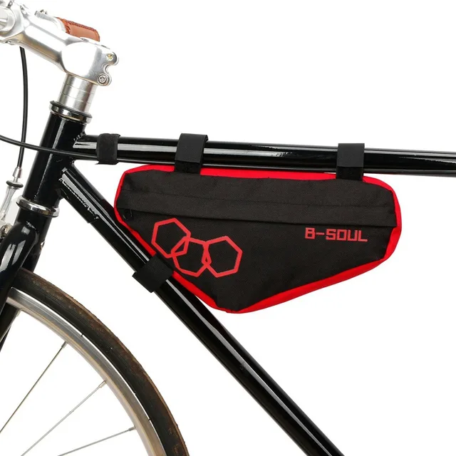 Cyklistická voděodolná brašna na rám kola - Trojúhelník červený