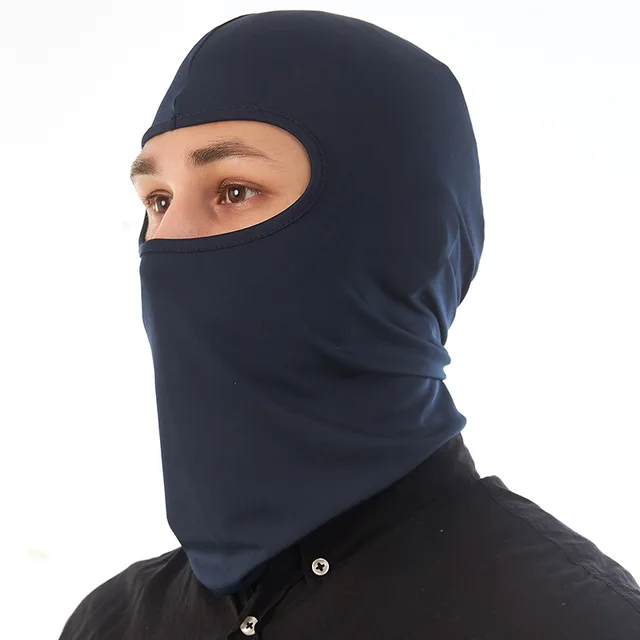 Letní ochranná maska na kolo s UV filtrem - námořnictvo